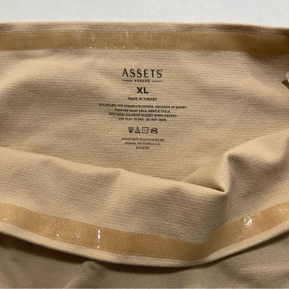 Assets by Spanx High Waist Shaper Short Tan/Nude, Size XL (10126R) - Picture 3 of 7